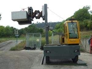 Baumann Sideloader with pantograph delivered to Austrian company specialising in steel works.